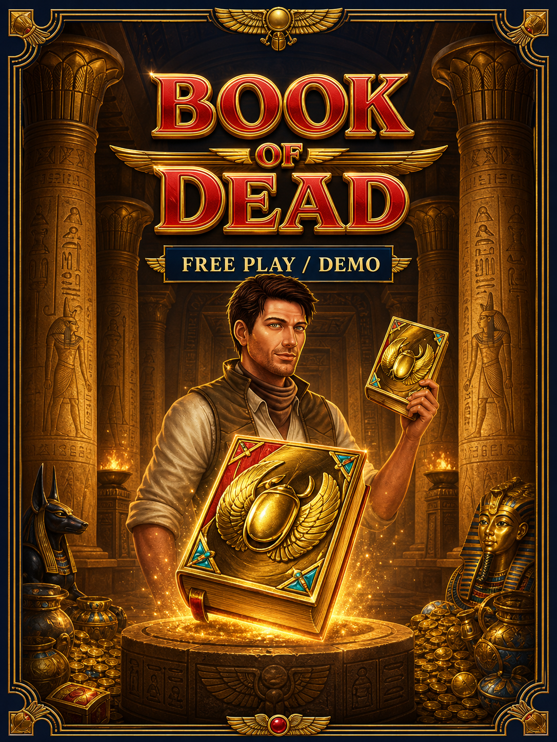 Book of Dead Demo kostenlos starten - Bildschirm mit virtuellem Guthaben